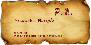 Potoczki Margó névjegykártya